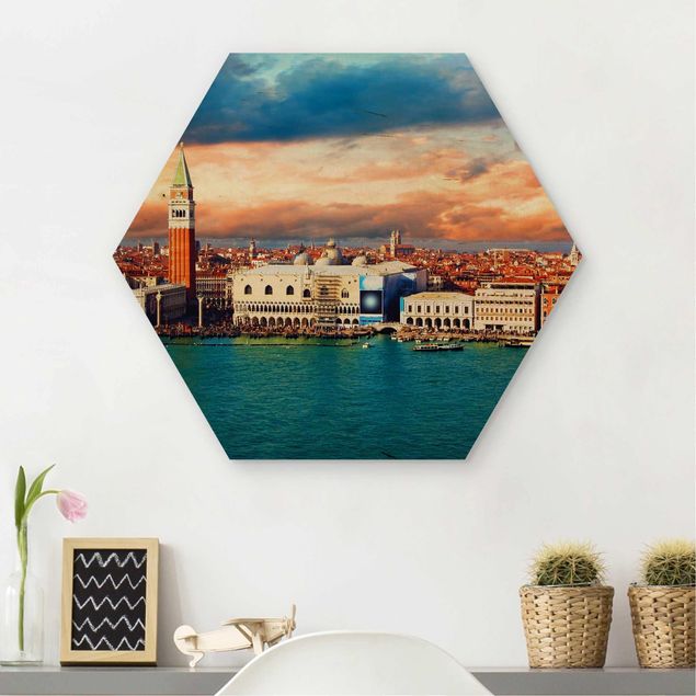Wooden hexagon - Venezia Eve
