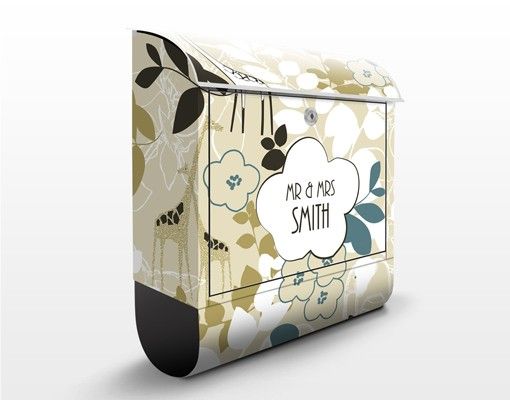 Letterbox customised - Customised text Jungle Journey