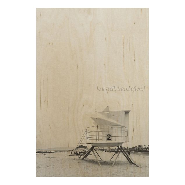 Print on wood - Poetic Landscape - Travel