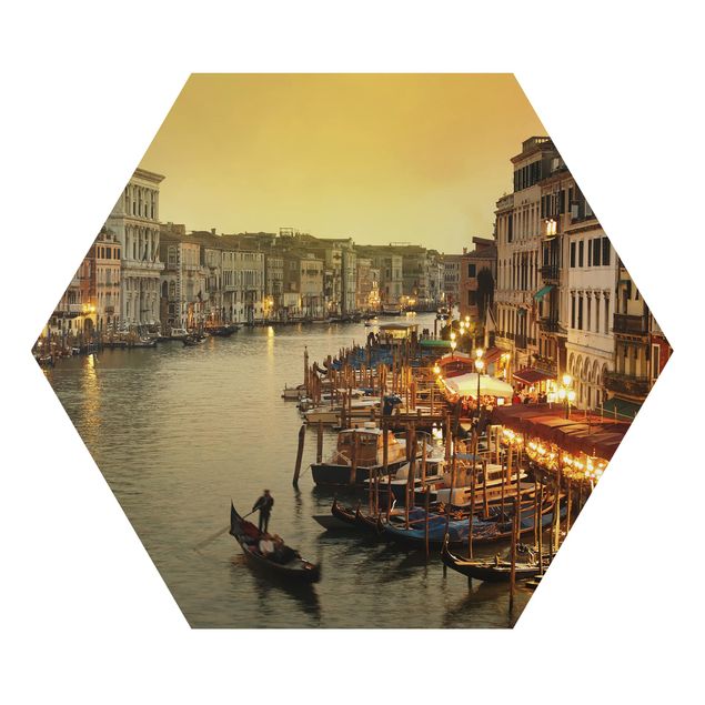 Alu-Dibond hexagon - Grand Canal Of Venice