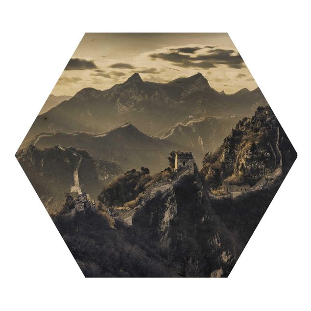 Wooden hexagon - The Great Chinese Wall