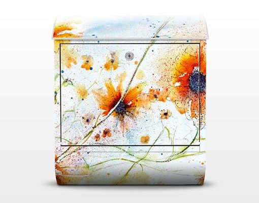 Letterbox - Painted Flowers