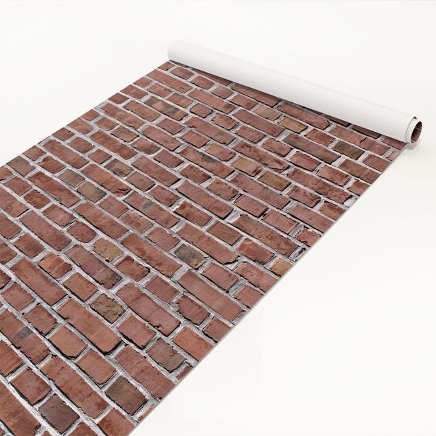 Adhesive film - Brick Tiles Red