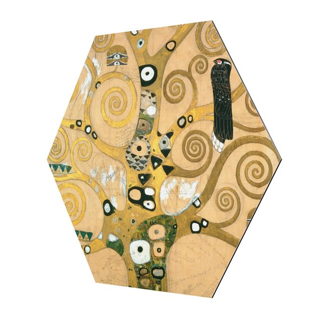 Alu-Dibond hexagon - Gustav Klimt - The Tree of Life