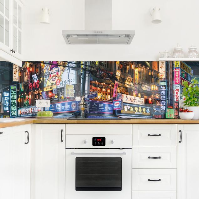 Kitchen wall cladding - Neon Signs