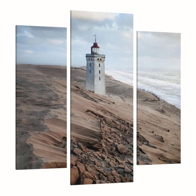 Print on canvas 3 parts - Lighthouse In Denmark