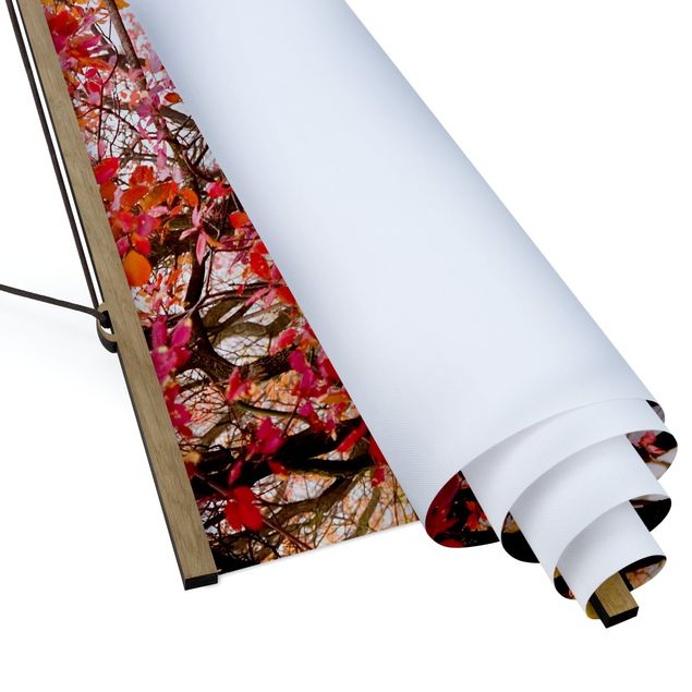 Fabric print with poster hangers - Japan In The Fall