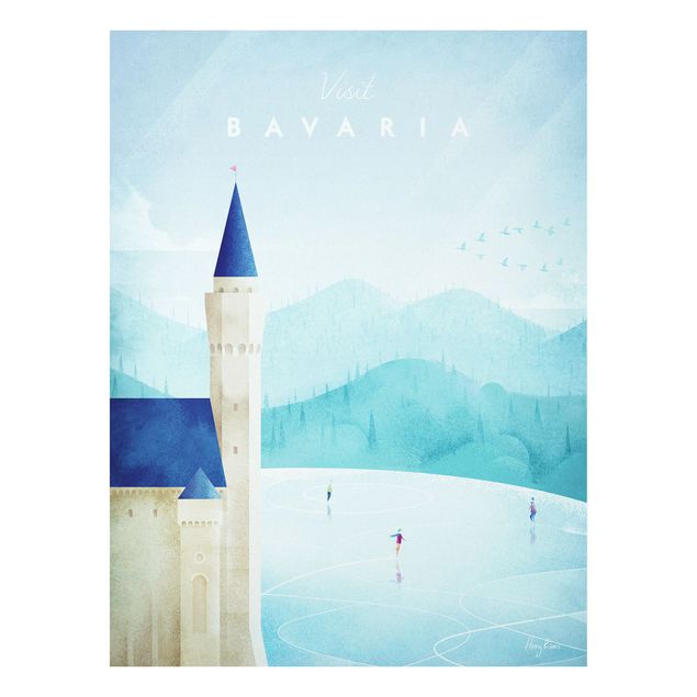 Print on forex - Travel Poster - Bavaria