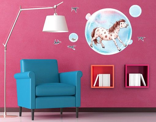 Animal wall decals Soap Bubble Pony