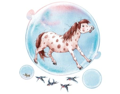 Wall sticker - Soap Bubble Pony