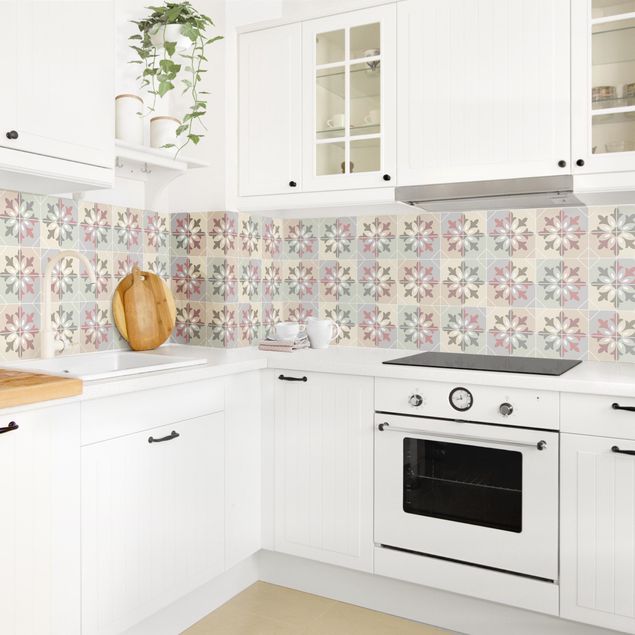 Kitchen splashback abstract Geometrical Tiles - Bari