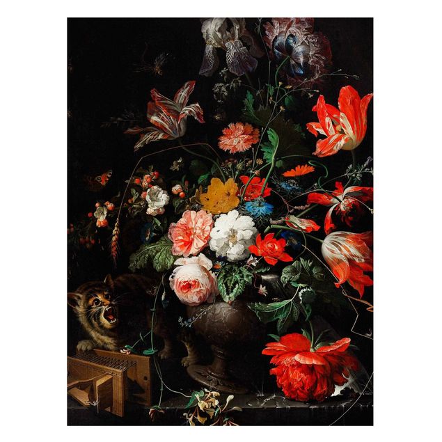 Magnetic memo board - Abraham Mignon - The Overturned Bouquet
