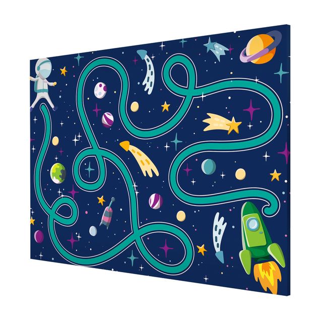 Magnetic memo board - Playoom Mat Space- Back To The Rocket Ship