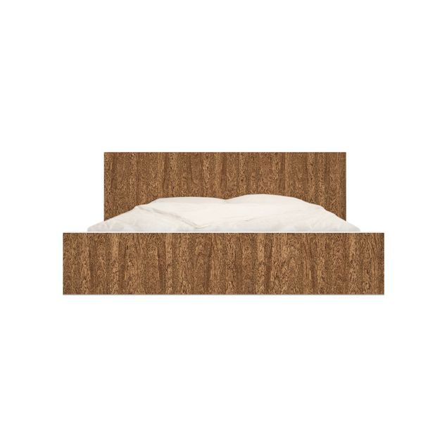 Adhesive film for furniture IKEA - Malm bed 140x200cm - Amburana