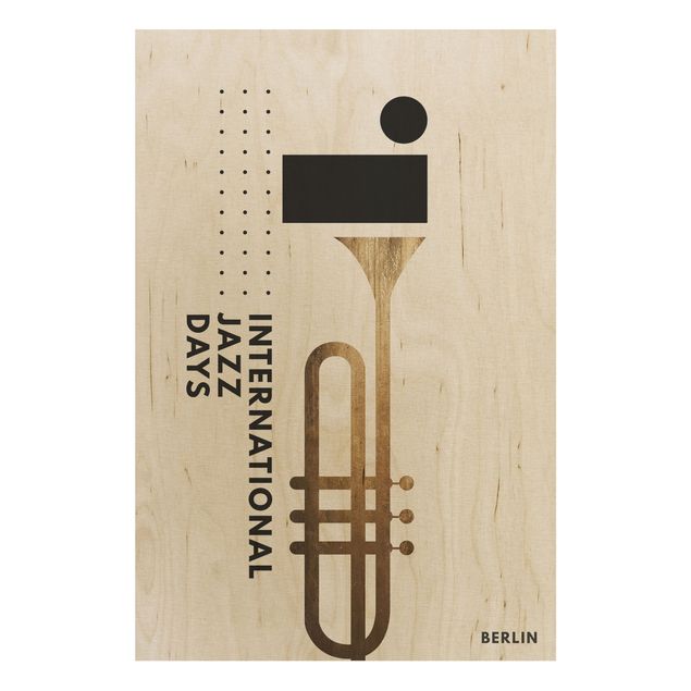 Print on wood - Jazz Days Berlin