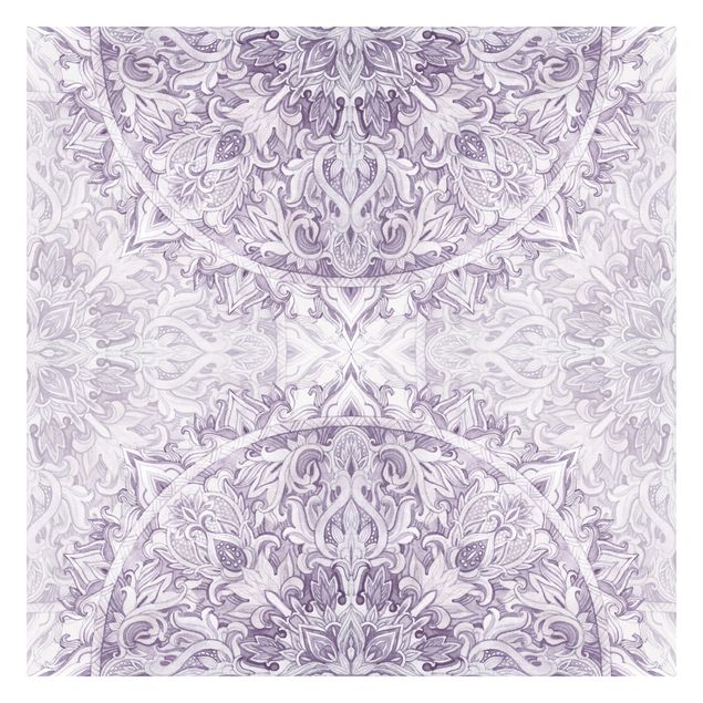 Wallpaper - Mandala Watercolour Ornament Purple