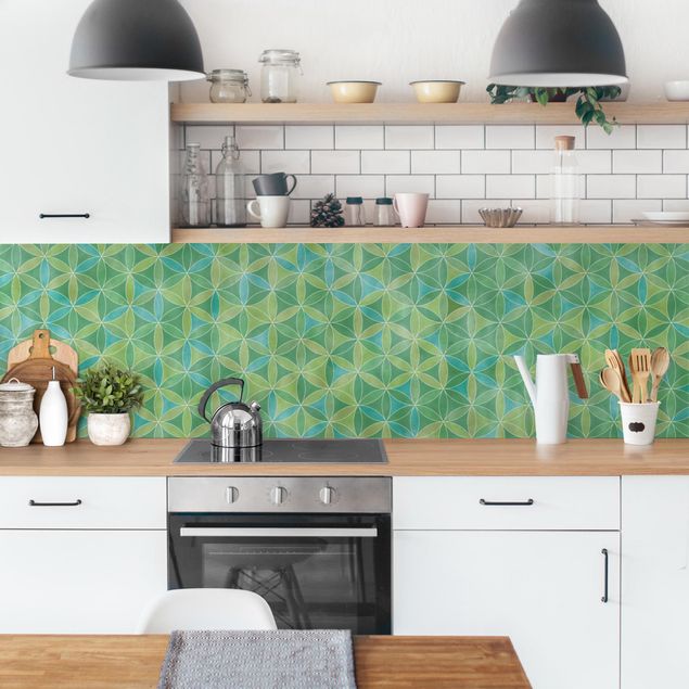 Kitchen wall cladding - Flower Of Life Colour Cast