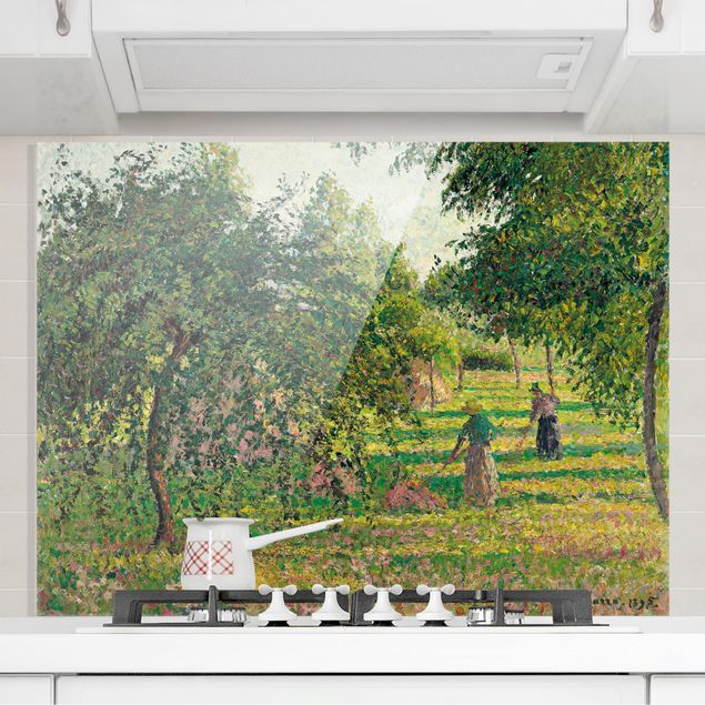 Glass art splashbacks Camille Pissarro - Apple Trees
