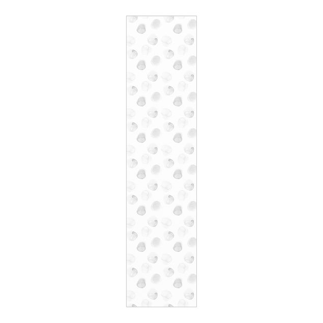 Sliding panel curtain - Watercolour Dots Grey