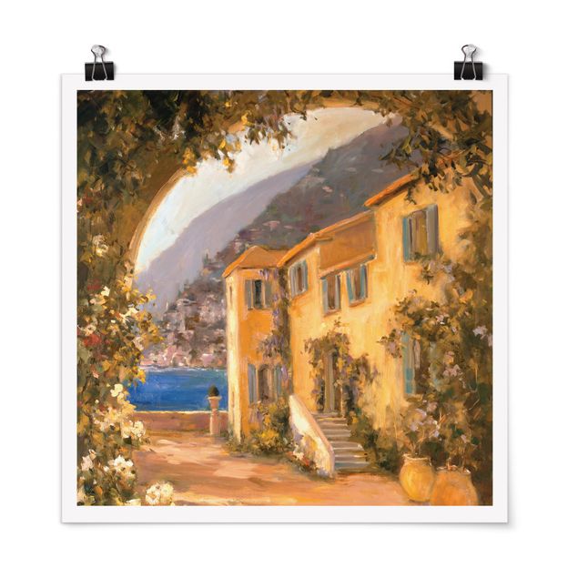 Poster - Italian Countryside - Floral Bow