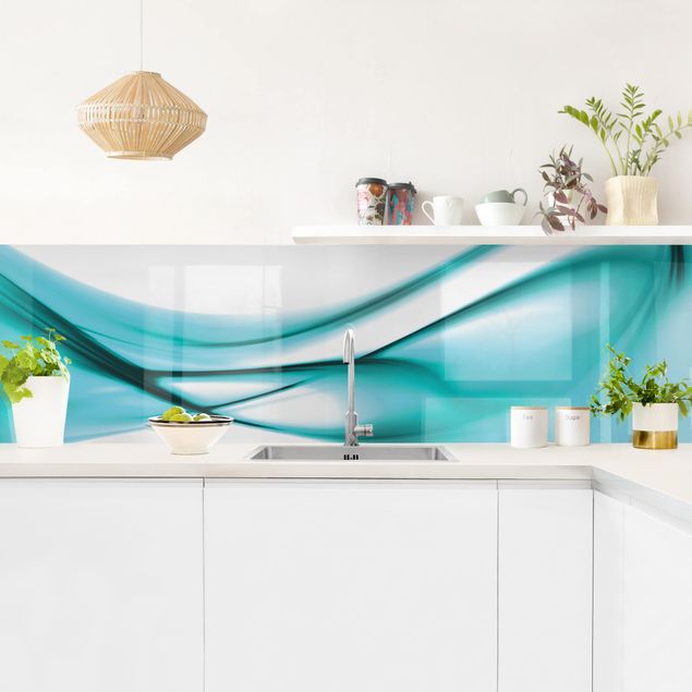 Kitchen splashbacks Turquoise Design