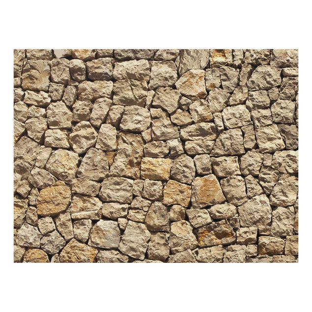 Glass Splashback - Old Wall Of Paving Stone - Landscape 3:4