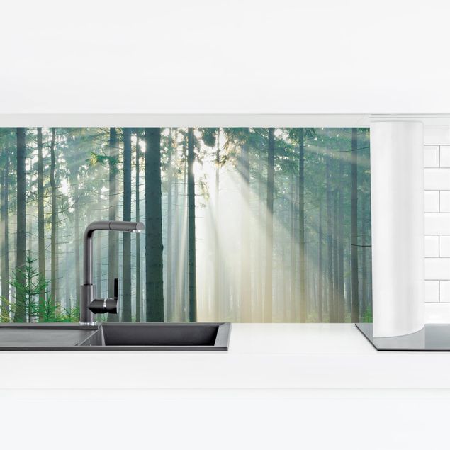 Kitchen wall cladding - Enlightened Forest
