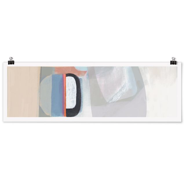 Panoramic poster abstract - Multiform I