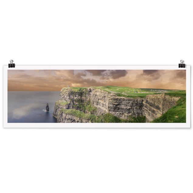 Panoramic poster nature & landscape - Cliffs Of Moher
