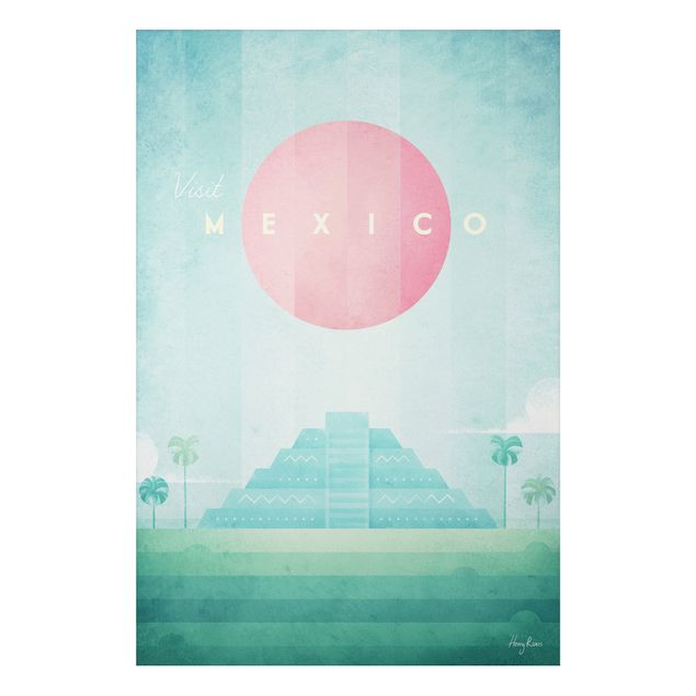 Print on aluminium - Travel Poster - Mexico