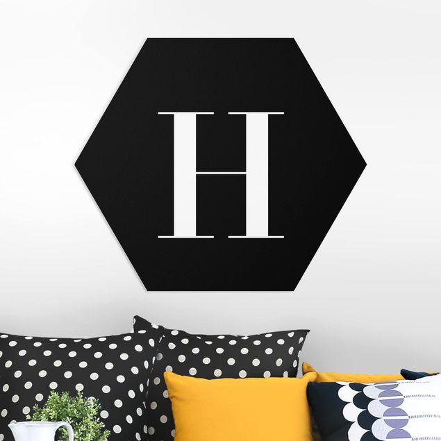 Forex hexagon - Letter Serif Black H