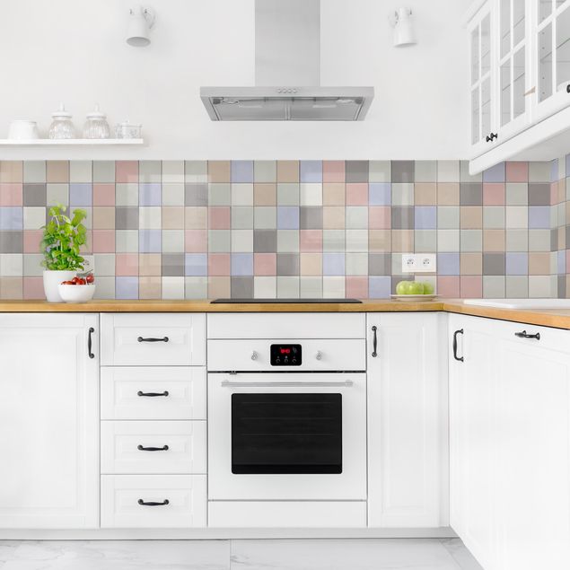 Kitchen splashbacks Mosaic Tiles - Coloured Shabby