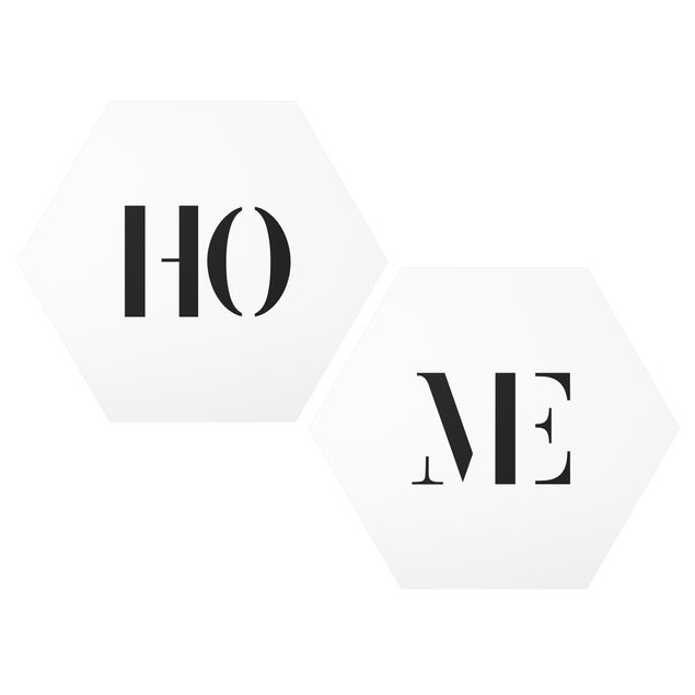 Forex hexagon - Letters HOME Black Set I