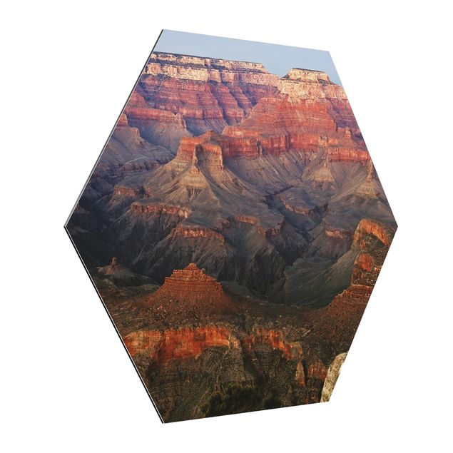 Alu-Dibond hexagon - Grand Canyon After Sunset