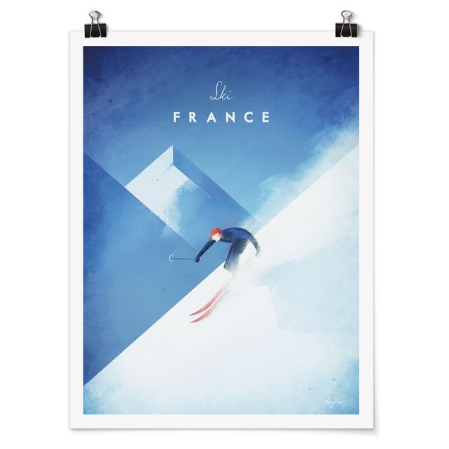 Poster - Travel Poster - Ski In France