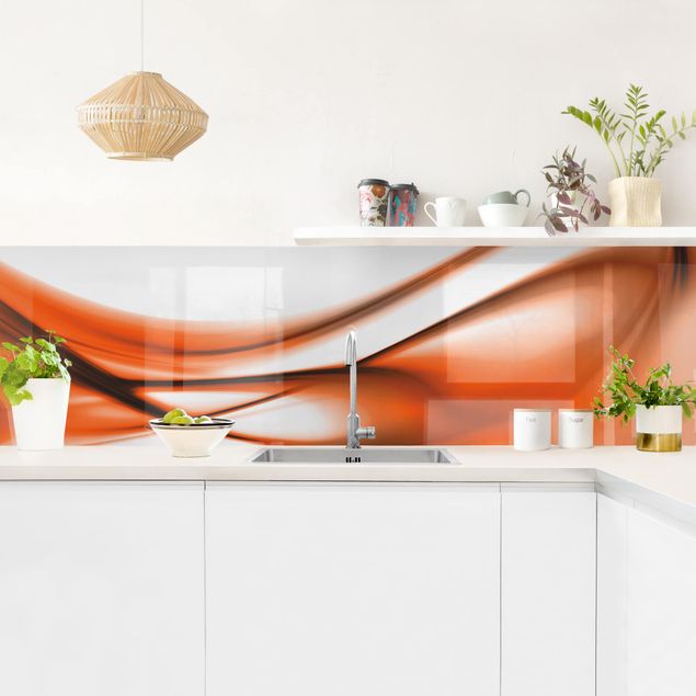 Kitchen wall cladding - Orange Touch