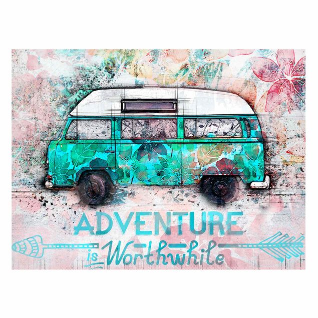 Magnetic memo board - Bulli Adventure Collage Pastel