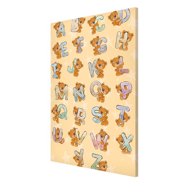Magnetic memo board - I Am Learning The Alphabet with Teddy From A To Z