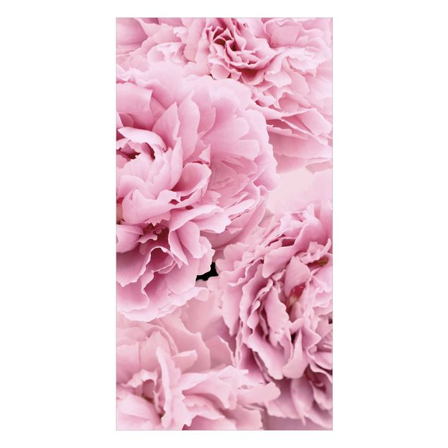 Shower wall cladding - Pink Peonies