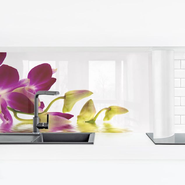 Kitchen wall cladding - Pink Orchid Waters