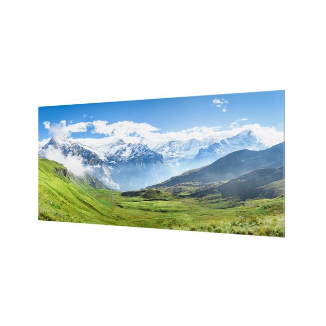 Splashback - Swiss Alpine Panorama - Landscape format 2:1