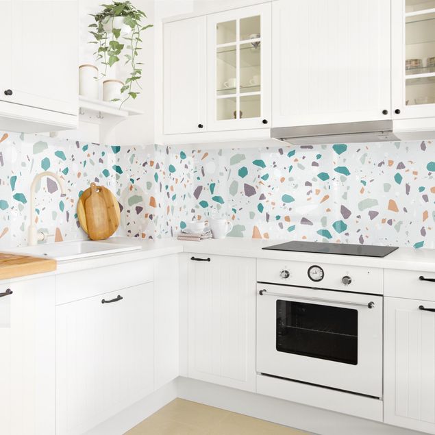 Kitchen wall cladding - Detailed Terrazzo Pattern Grosseto II
