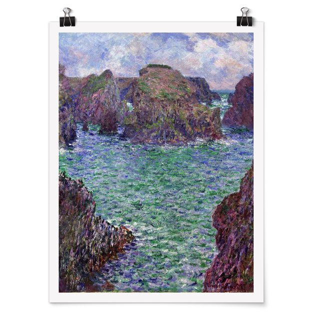 Poster art print - Claude Monet - Port-Goulphar, Belle-Île