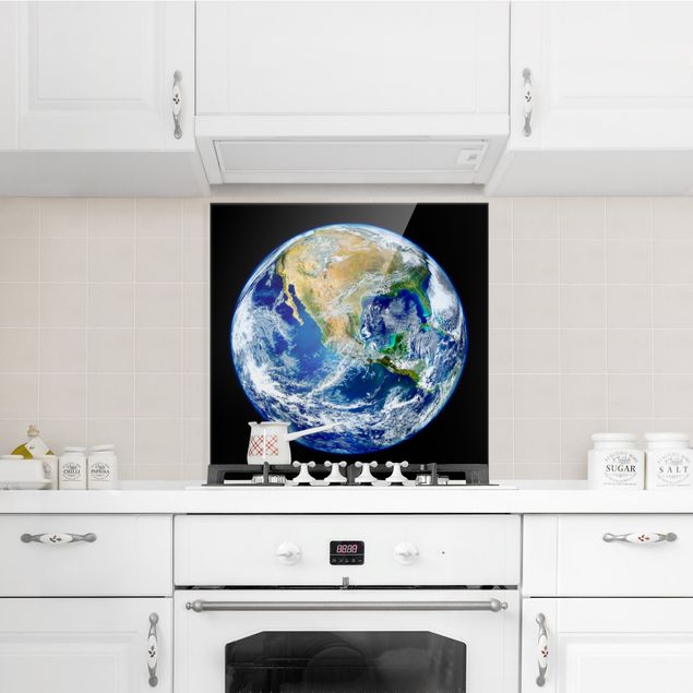 Glass splashback kitchen NASA Picture Our Earth