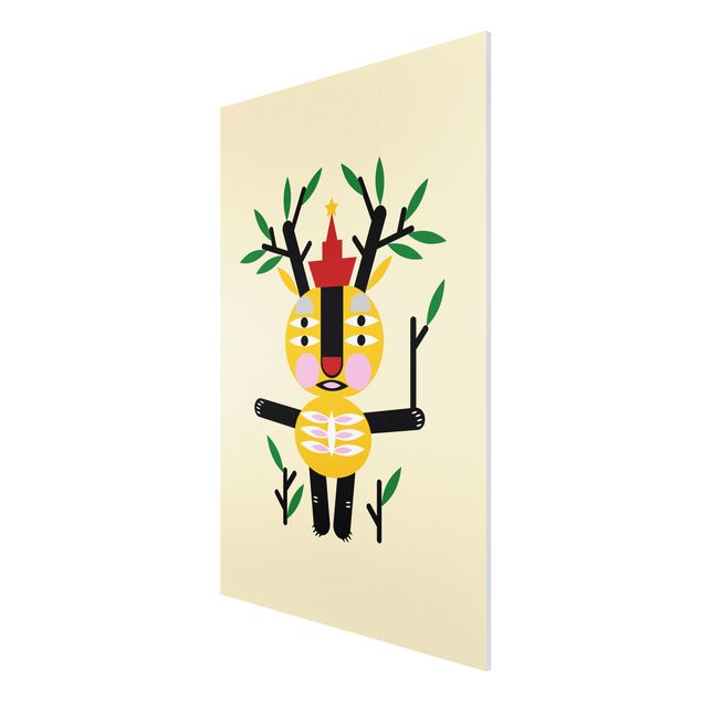 Print on forex - Collage Ethno Monster - Deer