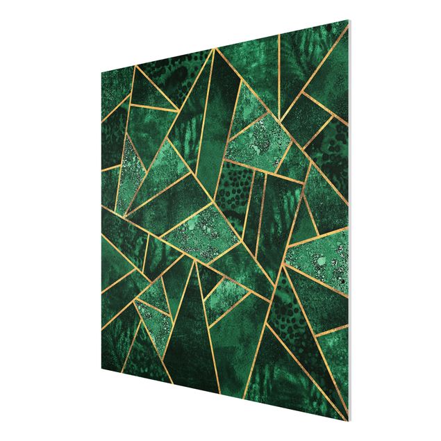 Print on forex - Dark Emerald With Gold
