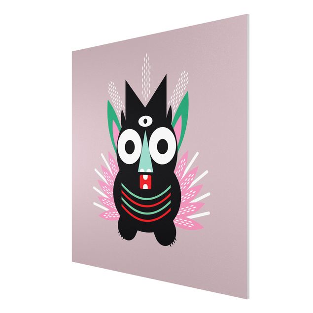 Print on forex - Collage Ethno Monster - Claws