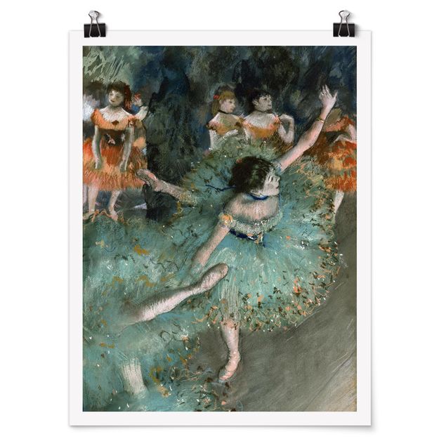Poster art print - Edgar Degas - Dancers in Green