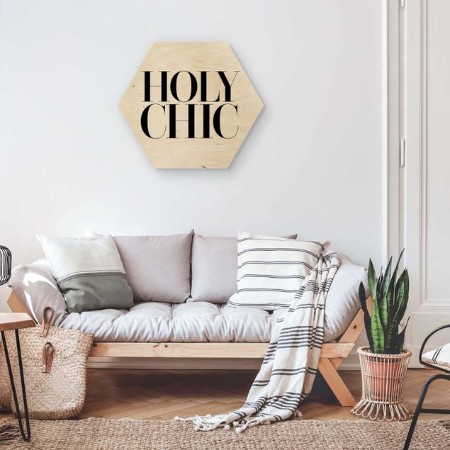 Wooden hexagon - Holy Chic