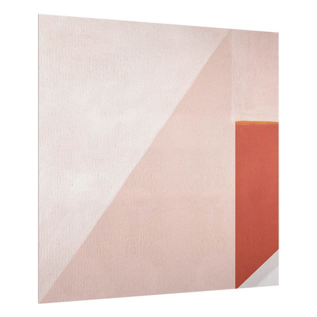 Splashback - Pink Geometry - Square 1:1
